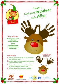 Hand Print Reindeer