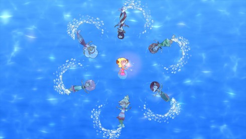 7 Mermaids Swimming