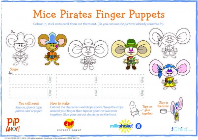 Mice Pirates Finger Puppets – Pip Ahoy