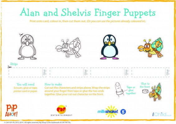 Alan & Shelvis Finger puppets