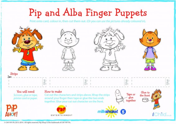 Pip&Alba Finger puppets