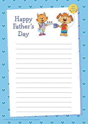 Pip Ahoy! Father's Day Writing Paper