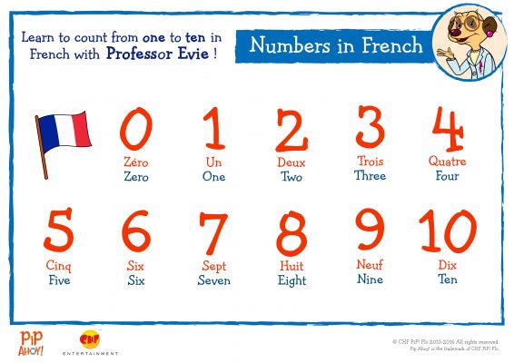 French Numbers With Madame Eclair Pip Ahoy